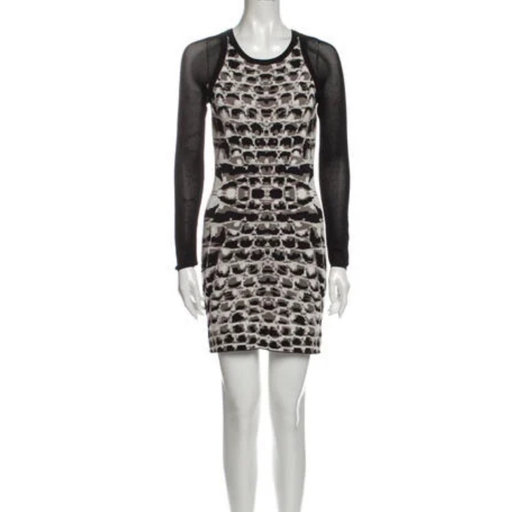 PARKER Animal Print Mini Dress size S